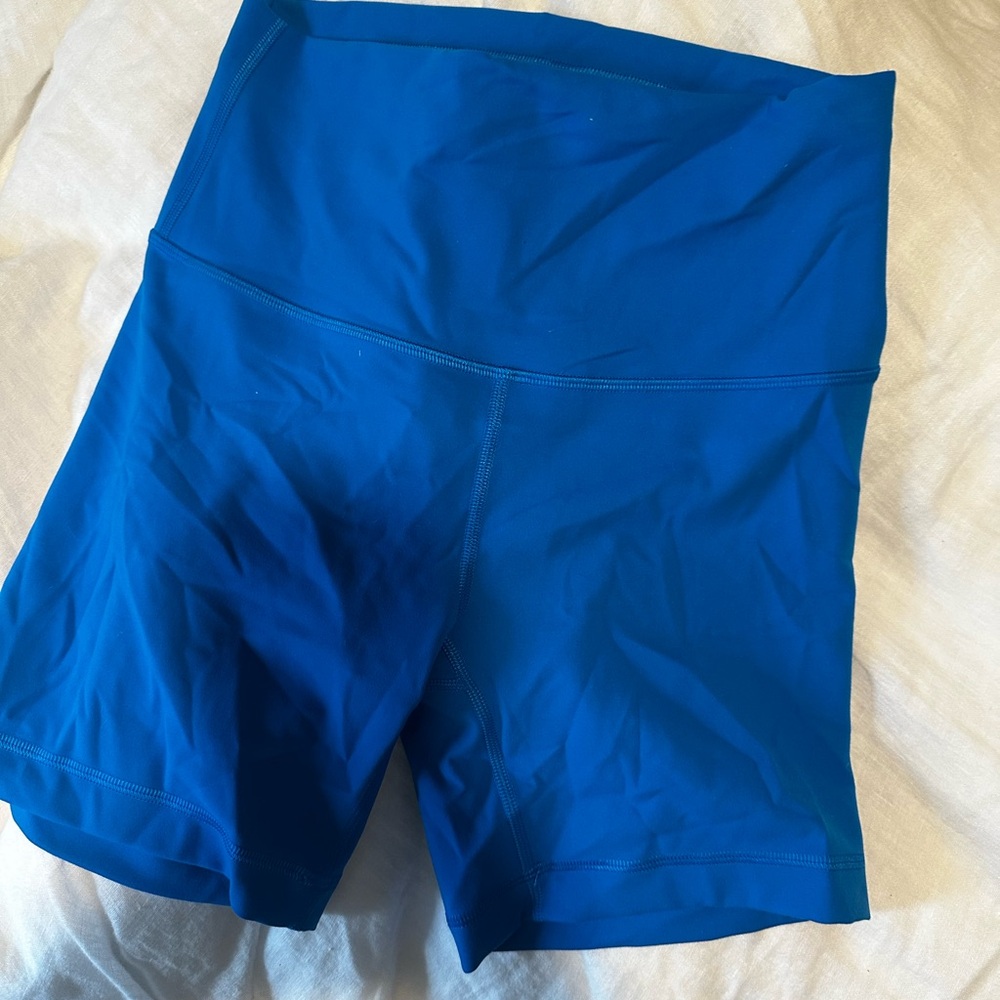lululemon athletica Vibrant Blue Bike Shorts